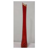 Red swung vase
