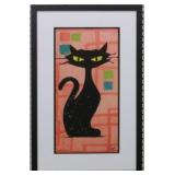 Mid-Century Modern Cat Giclee