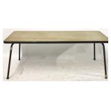 Mid-century coffee table on metal legs