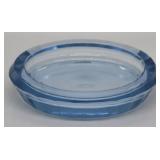 Light blue glass bowl / ashtray