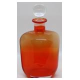 Cristalleria Tuscana art glass decanter