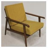 Mid-century lounge chair in vintage upholstery