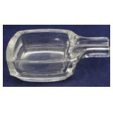 Glass cigar ashtray