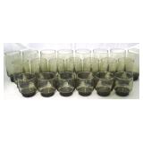 22 Piece vintage glassware set