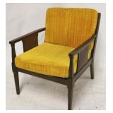 Vintage caned side lounge chair