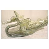 Murano vintage art glass swan