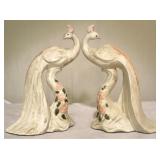 Pair art pottery birds