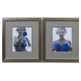 MARILYN MONROE BLUE ROSES BY BERT STERN