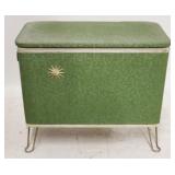 Vintage atomic design hairpin leg hamper