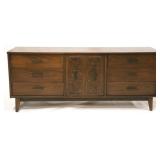 Mid-century 9 drawer dresser