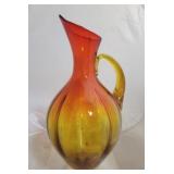 Blenko amberina pitcher