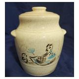 Red Wing Bob White covered cookie jar