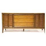 Mid-century buffet with caned doors