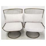 Contemporary modernist design swivel chairs