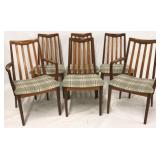 G Plan Scandinavian slat back set of 6 chairs