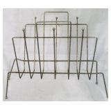 Vintage brass magazine rack