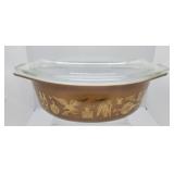 Pyrex Early American covered dish
