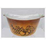 Pyrex Old Orchard dish with lid