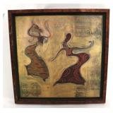 Mid-century style wall art