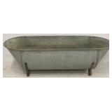 Vintage galvanized large tub