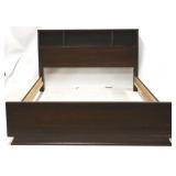 Mid-century full size bookcase bed by Hooker