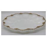 Anchor Hocking milk glass deviled egg plate