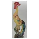 Ceramic rooster tall figuine