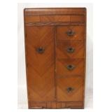 Vintage waterfall chifferoble w/ original hardware