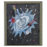 ORIGINAL ATOMIC PAINTING ON CANVAS BY ANNA SANDHU