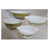 Pyrex Spring Blossom 4 piece mixing bowl set