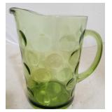 Vintage green lemonade pitcher