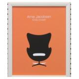 EGG CHAIR DESIGNED BY ARNE JACOBSEN ON CANVAS