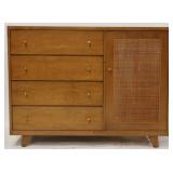 Vintage mid-century server w/ caned door