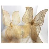 Pair of Vintage Wall Decor Wicker Butterflies