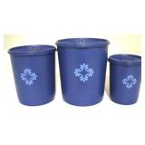 3 Pc Tupperware canister set