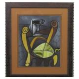 Owl on Yellow Chair Giclee by Pablo Picasso