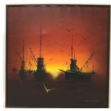 Mid-century canvas wall art