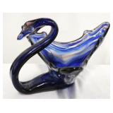 Vintage Murano blown glass swan
