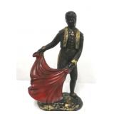 Vintage chalkware matador figure