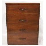 Mahogany 4 drawer chest