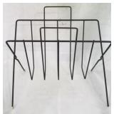 Vintage metal magazine rack