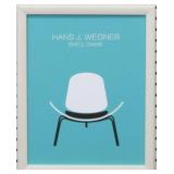 SHELL CHAIR DESIGNED BY HANS J, WEGNER ON CANVAS