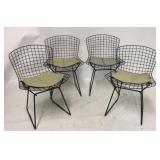 Vintage Knoll Bertoia set of 4 chairs w/ cushions