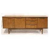 Mid-century credenza with doors & drawers