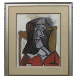 FEMME AUX FAUTEUIL GICLEE BY PABLO PICASSO
