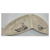 Red Wing "Bob White" divided boomerang tray