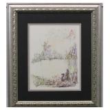 ORIGINAL 1967 LITHOGRAPH BY FABRIZIO CLERICI PLATE