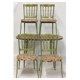 Vintage avocado dinette set