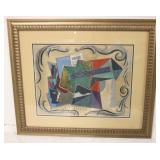 Guitar by Pablo Picasso framed print