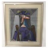 Portrait De Femme by Picasso framed print